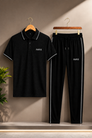 Men's 2Pcs Dry Fit Polo Shirt with Trouser | Modern Style Impress To Everyone (35% Off)