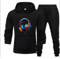 Women’s 2 Pcs Premium Fleece Printed Hoodie Tracksuit ✅