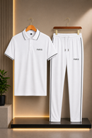 Men's 2Pcs Dry Fit Polo Shirt with Trouser | Modern Style Impress To Everyone (35% Off)