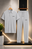 Men's 2Pcs Dry Fit Polo Shirt with Trouser | Modern Style Impress To Everyone (35% Off)