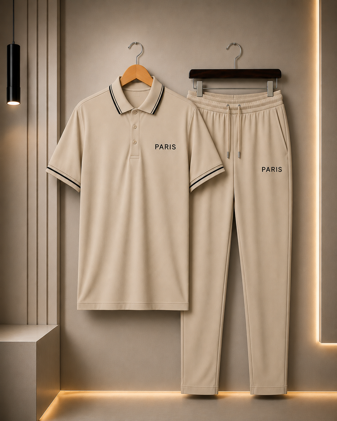 Dry Fit Premium Mens 2Pcs Outfit Polo Shirt + Trouser