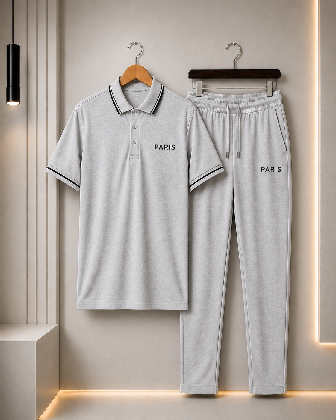 Dry Fit Premium Mens 2Pcs Outfit Polo Shirt + Trouser