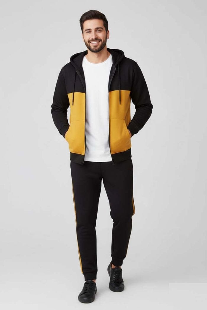 2-Piece Men’s Premium Fleece Tracksuit – Ultra-Soft, Stylish & Winter-Ready