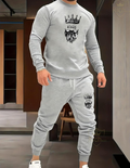 2 Pcs Fashionable Sweatshirt, Trousers For Winter