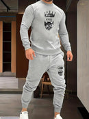 2 Pcs Fashionable Sweatshirt, Trousers For Winter