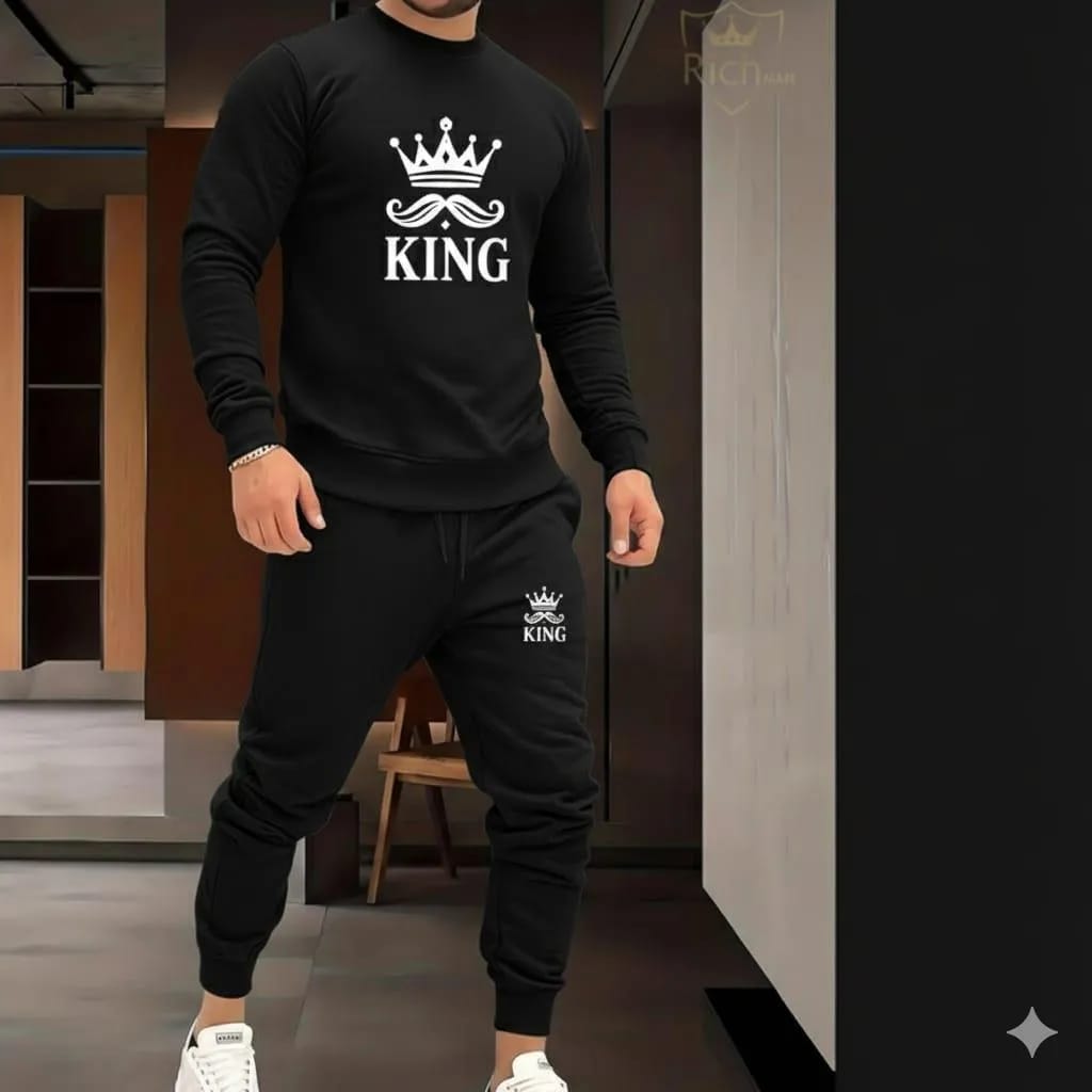 2 Pcs Fashionable Sweatshirt, Trousers For Winter